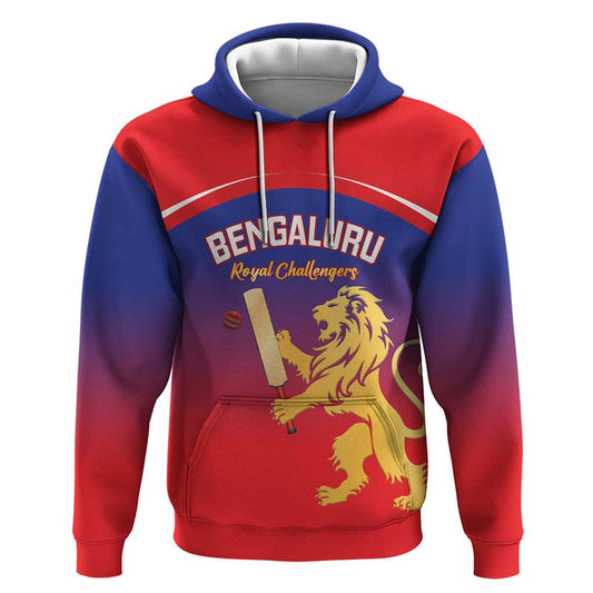 Custom Bengaluru India Cricket Go Champions Hoodie