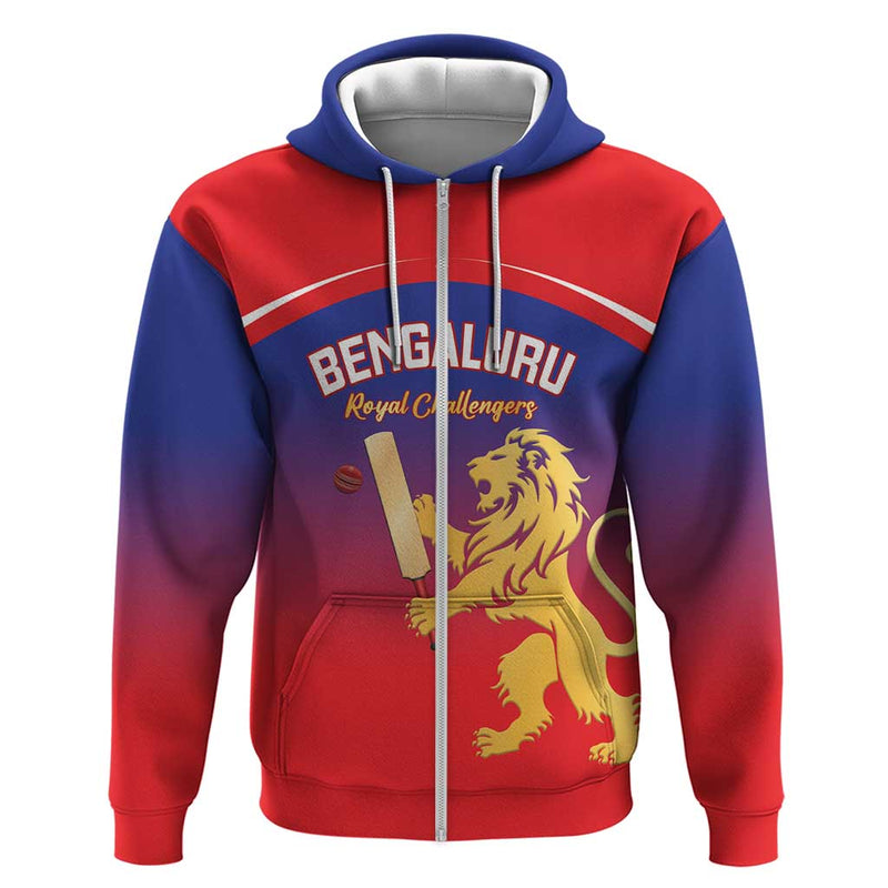 Custom Bengaluru India Cricket Go Champions Hoodie