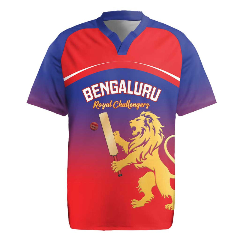 Custom Bengaluru India Cricket Go Champions Rugby Jersey