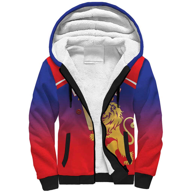Custom Bengaluru India Cricket Go Champions Sherpa Hoodie