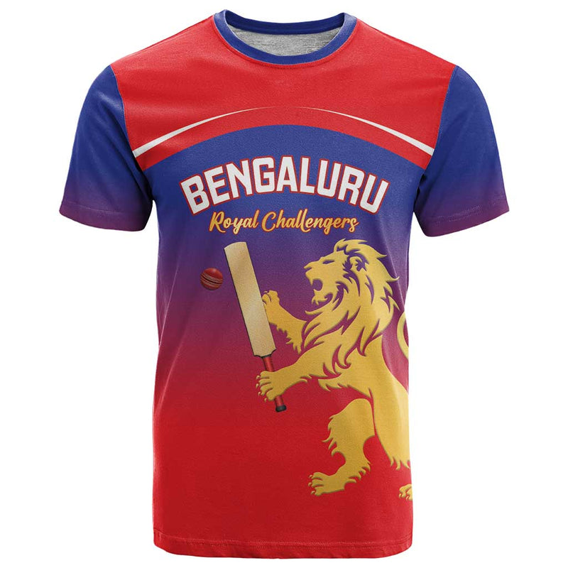 Custom Bengaluru India Cricket Go Champions T Shirt