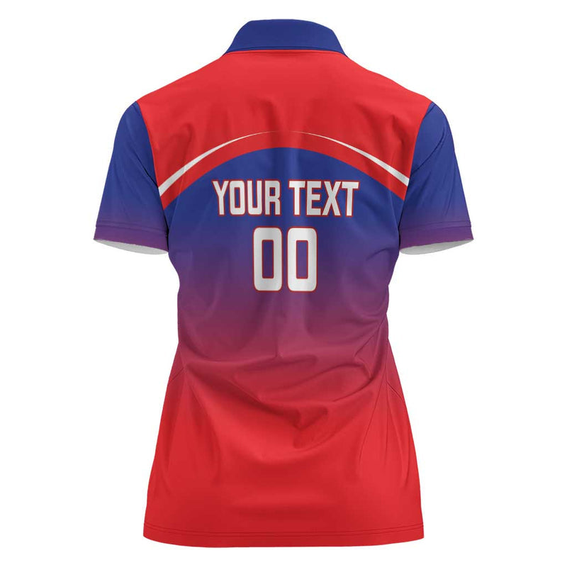Custom Bengaluru India Cricket Go Champions Women Polo Shirt