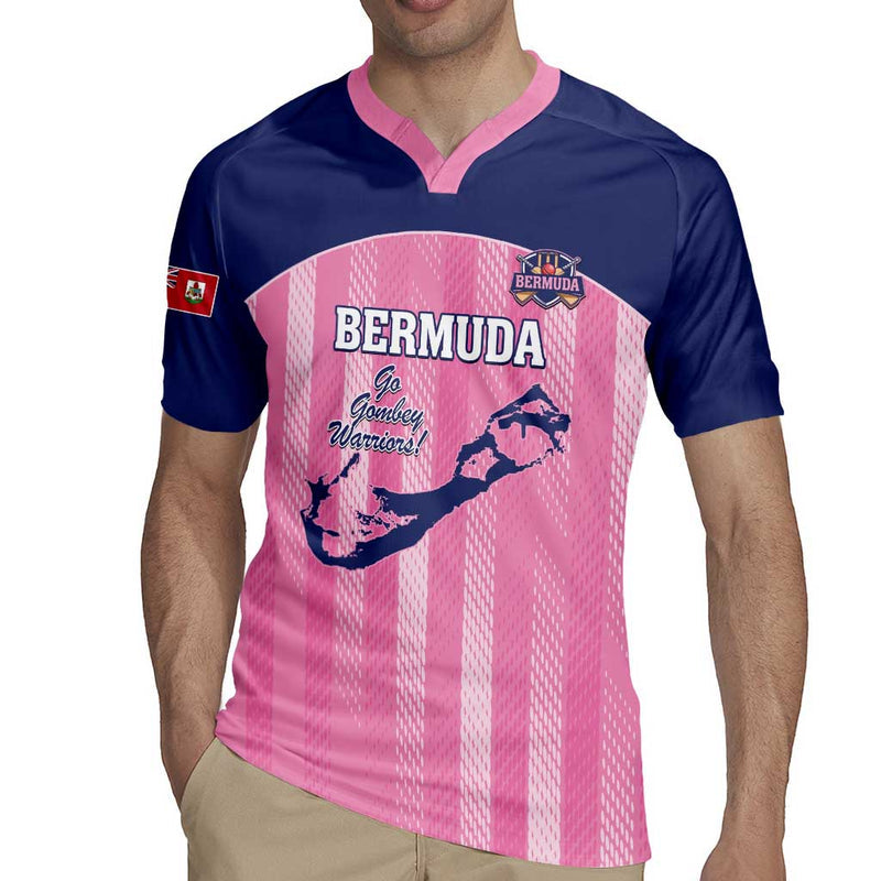 Custom Bermuda Cricket Go Gombey Warriors Rugby Jersey