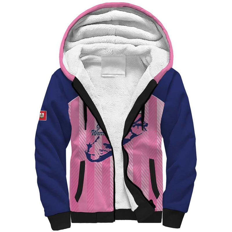 Custom Bermuda Cricket Go Gombey Warriors Sherpa Hoodie