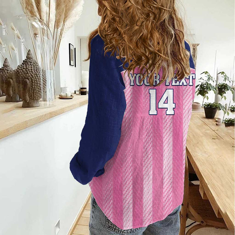 Custom Bermuda Cricket Go Gombey Warriors Women Casual Shirt