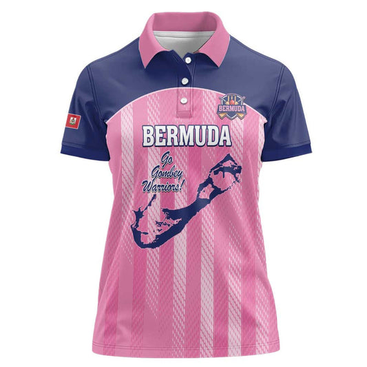 Custom Bermuda Cricket Go Gombey Warriors Women Polo Shirt