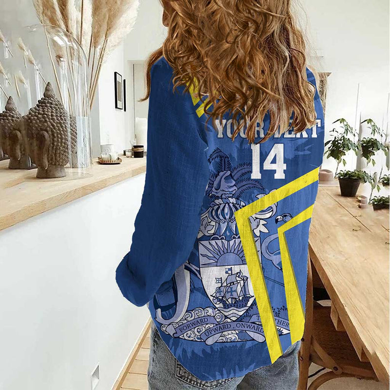 Custom The Bahamas Cricket Come On Bahamian Women Casual Shirt