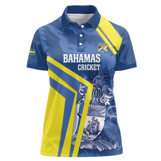 Custom The Bahamas Cricket Come On Bahamian Women Polo Shirt