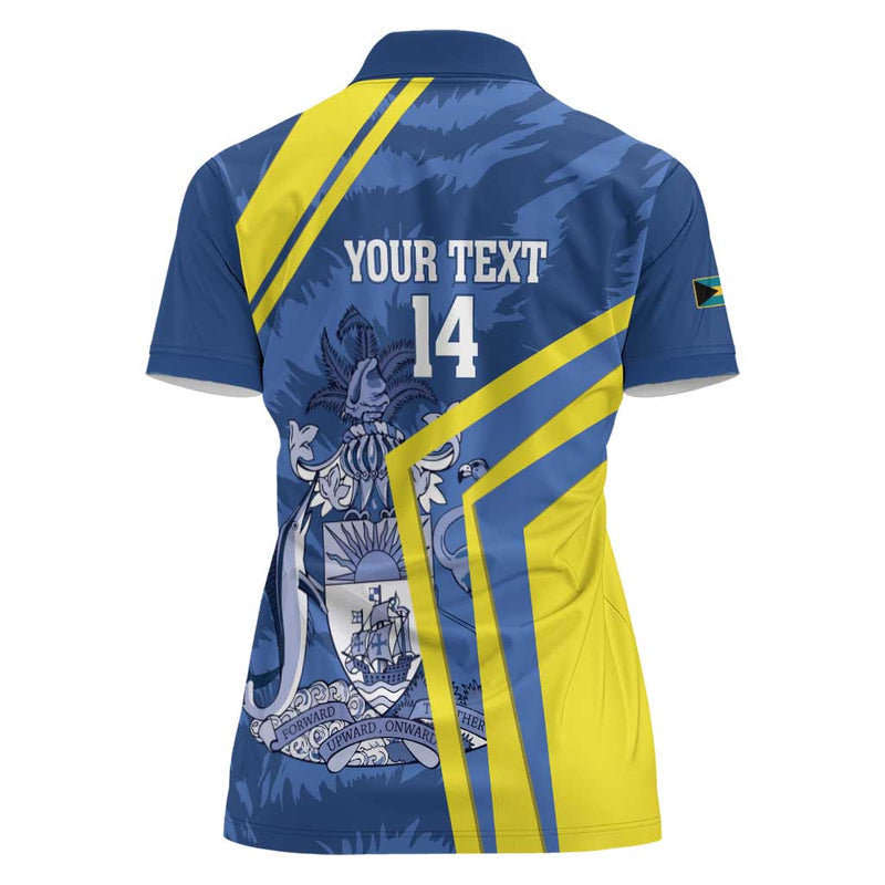 Custom The Bahamas Cricket Come On Bahamian Women Polo Shirt