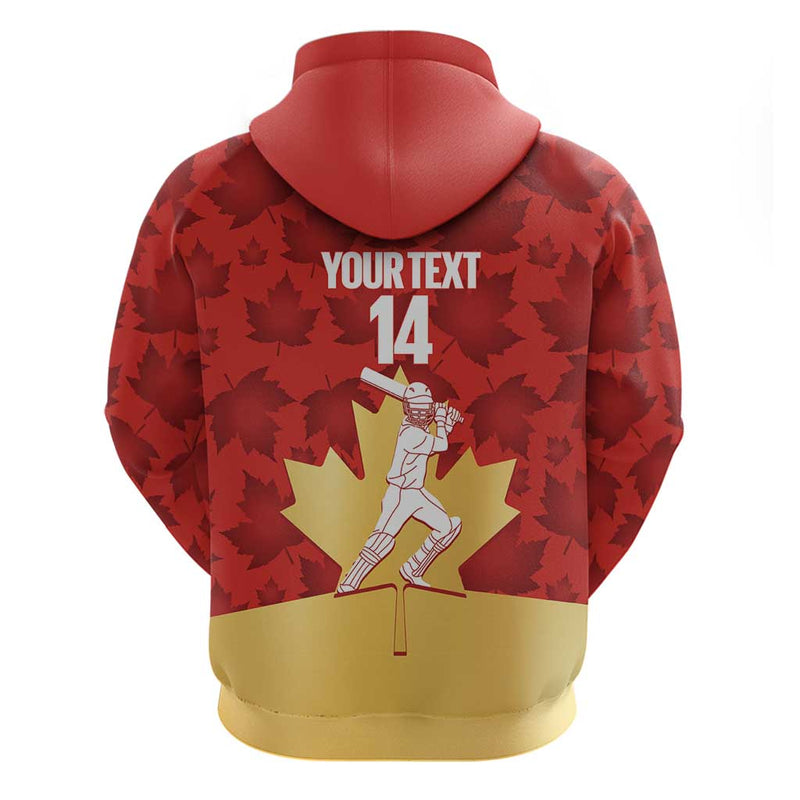 Custom Canada Cricket Come On Maple Leaf Hoodie