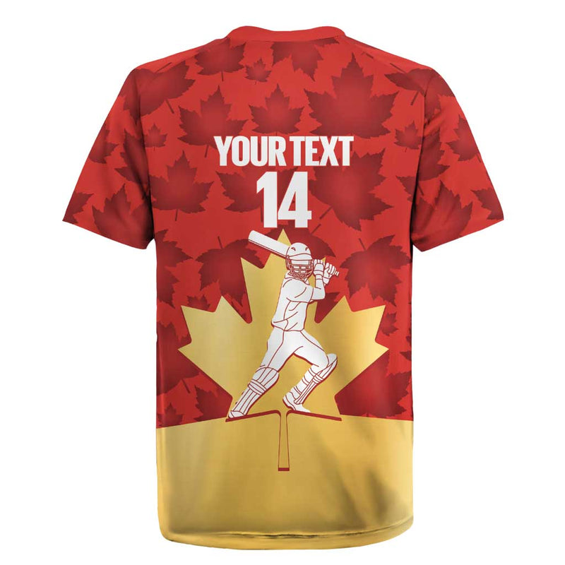 Custom Canada Cricket Come On Maple Leaf Rugby Jersey