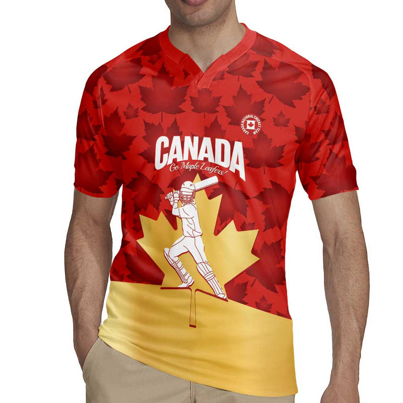 Custom Canada Cricket Come On Maple Leaf Rugby Jersey