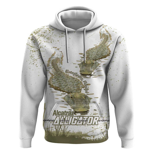 Everglades Florida Alligators Alcatraz Est 2025 Hoodie