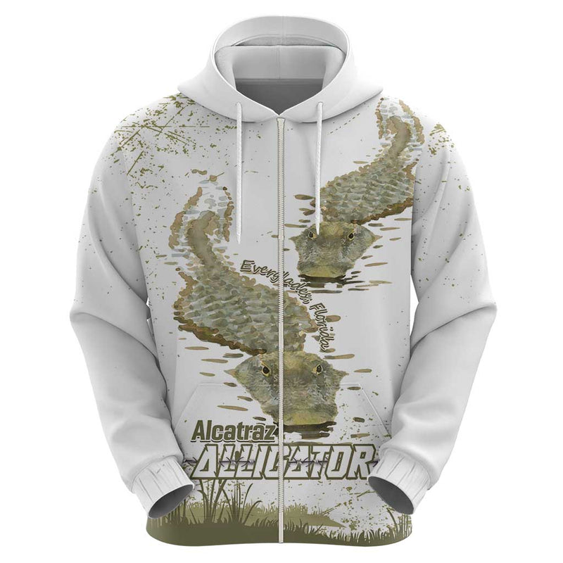 Everglades Florida Alligators Alcatraz Est 2025 Hoodie