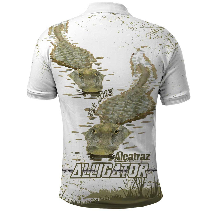 Everglades Florida Alligators Alcatraz Est 2025 Polo Shirt