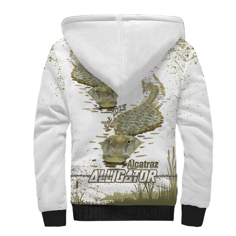 Everglades Florida Alligators Alcatraz Est 2025 Sherpa Hoodie