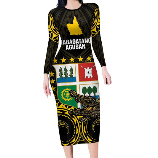 Agusan Del Sur Philippines Habagatang Agusan Lolong Long Sleeve Bodycon Dress