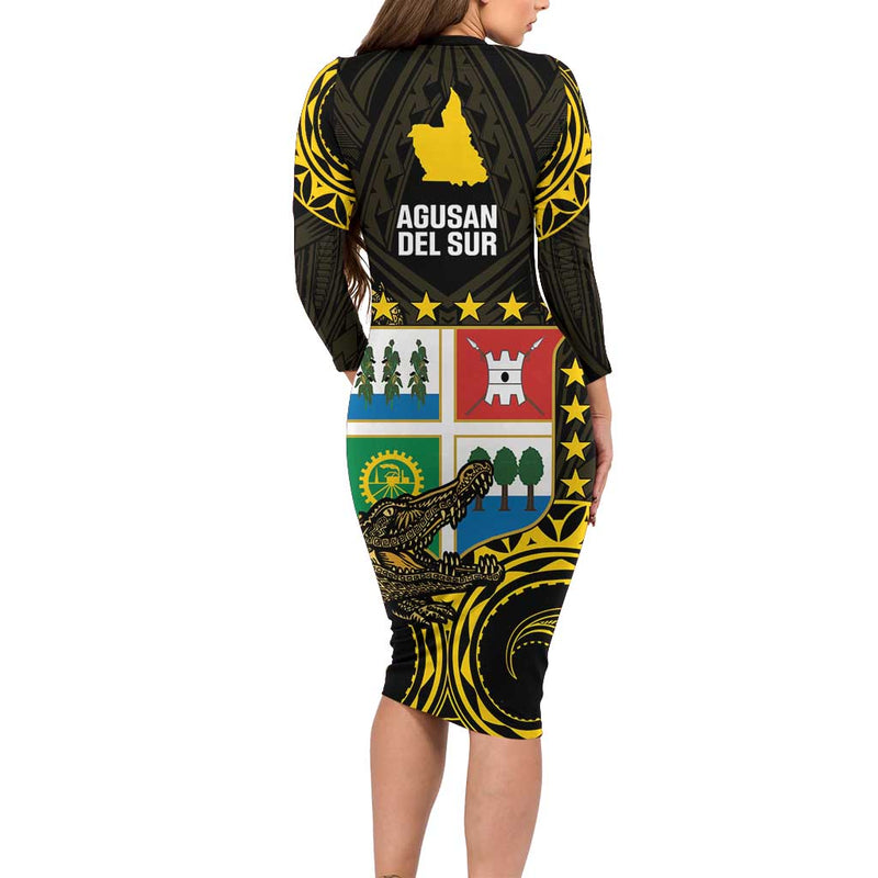 Agusan Del Sur Philippines Habagatang Agusan Lolong Long Sleeve Bodycon Dress