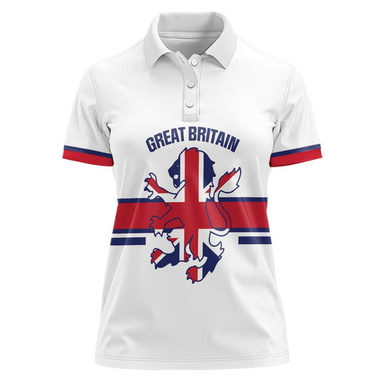 Custom Great Britain Hockey 2025 Go Champions Women Polo Shirt