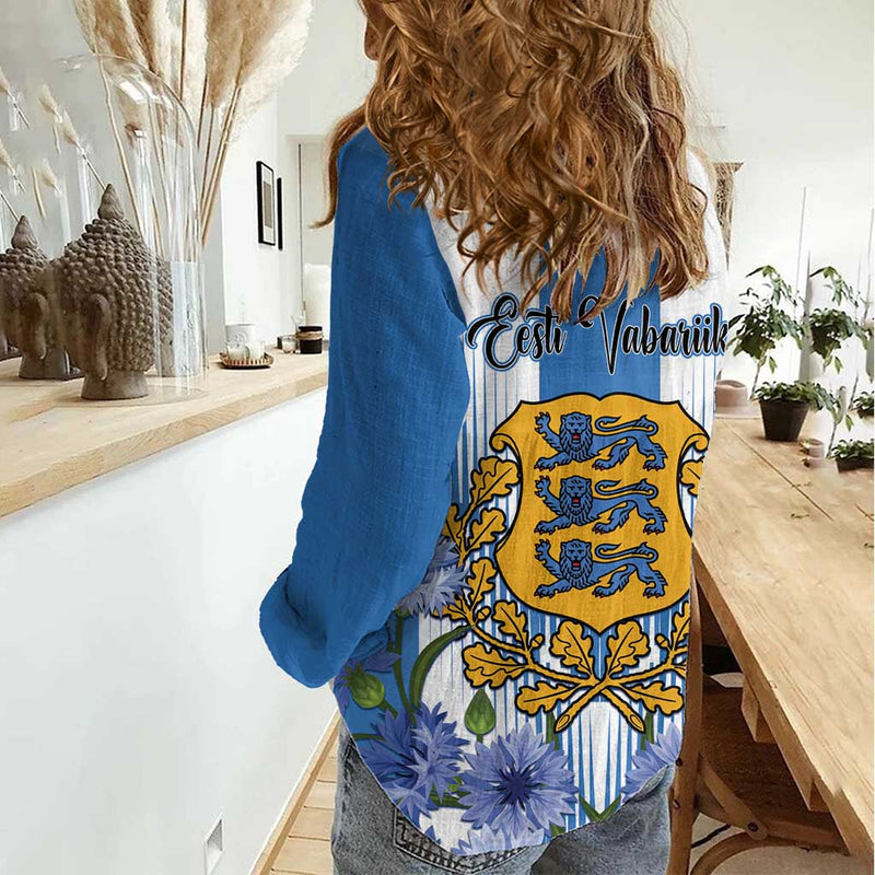 Estonia Independence Day Head Eesti Vabariigi Aastapaeva! Women Casual Shirt