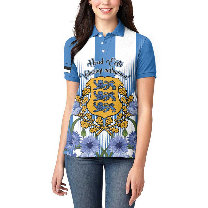 Estonia Independence Day Head Eesti Vabariigi Aastapaeva! Women Polo Shirt