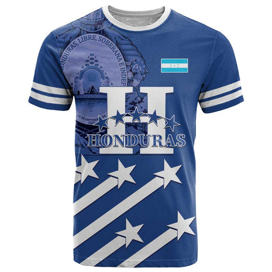 Custom Honduras Football 2025 Vamos Los Catrachos T Shirt