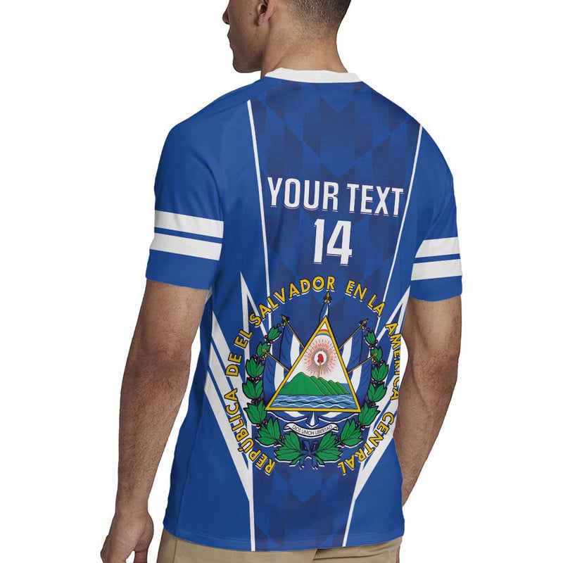 Custom El Salvador Football 2025 Vamos La Selecta Rugby Jersey