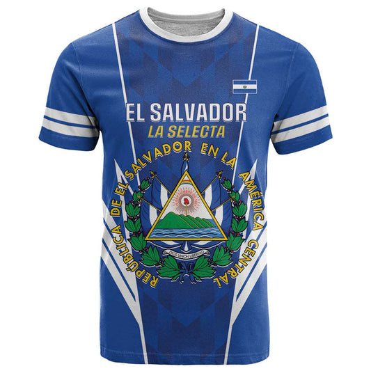 Custom El Salvador Football 2025 Vamos La Selecta T Shirt