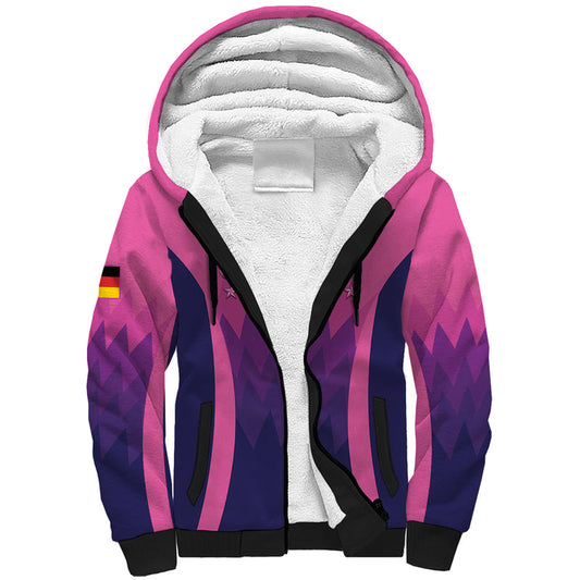 Custom Germany Football 2024 Nationalelf - Pink Version Sherpa Hoodie