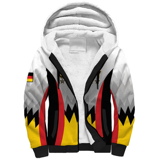 Custom Germany Football 2024 Nationalelf - White Version Sherpa Hoodie