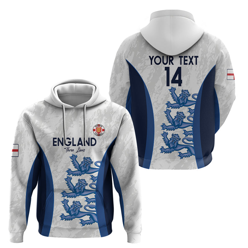 Custom England Football 2024 Go Champions Three Lions Hoodie
