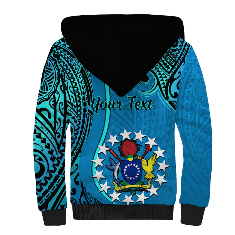 13 March Penrhyn Island Gospel Day Cook Islands Tribal Pattern Sherpa Hoodie