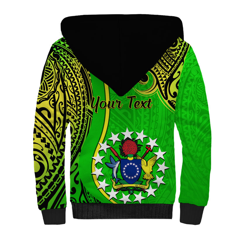 25 May Palmerston Island Gospel Day Cook Islands Tribal Pattern Sherpa Hoodie
