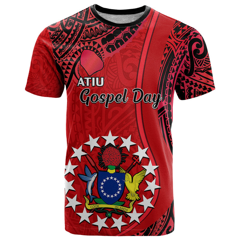 20 July Atiu Island Gospel Day Cook Islands Tribal Pattern T Shirt