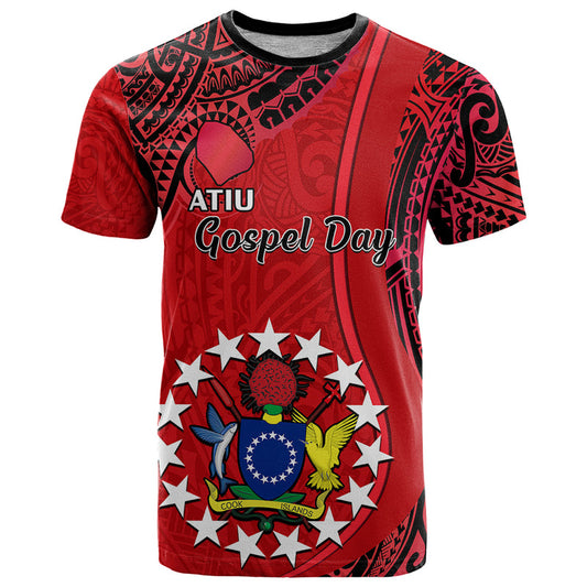 20 July Atiu Island Gospel Day Cook Islands Tribal Pattern T Shirt