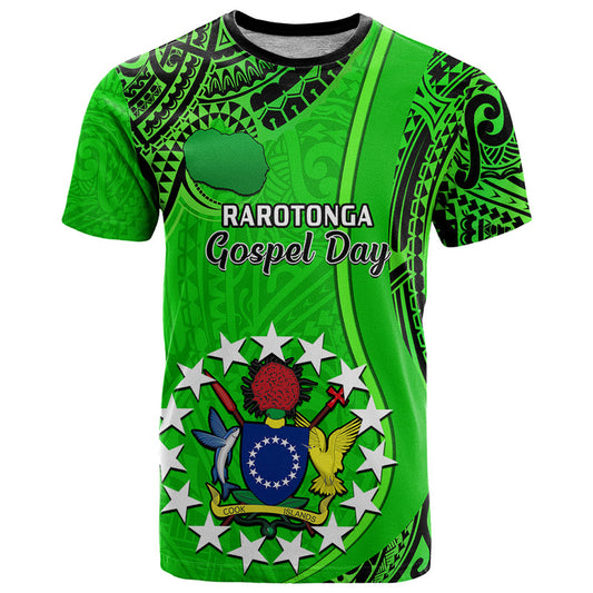 25 July Rarotonga Island Gospel Day Cook Islands Tribal Pattern T Shirt