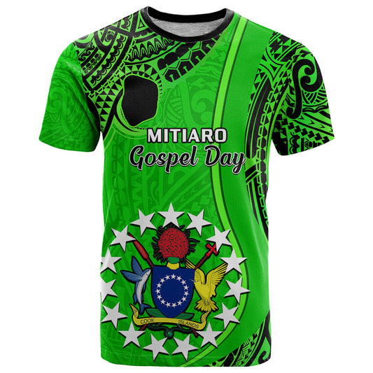 21 July Mitiaro Island Gospel Day Cook Islands Tribal Pattern T Shirt