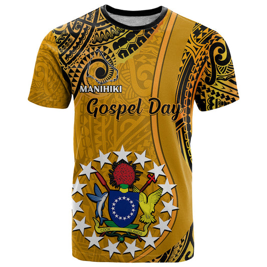 8 August Manihiki Island Gospel Day Cook Islands Tribal Pattern T Shirt