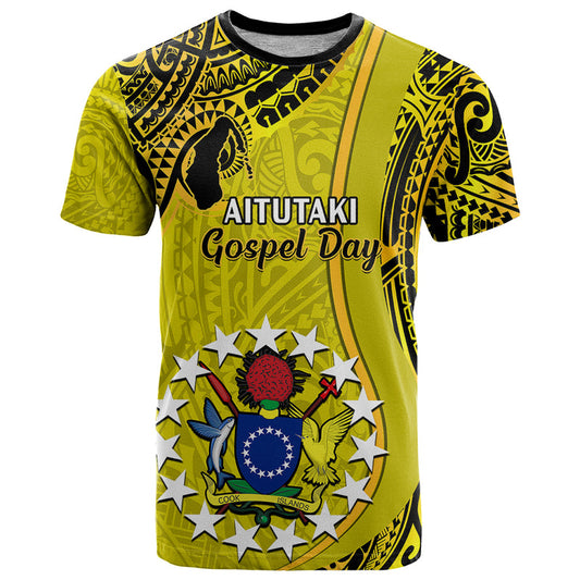 27 October Aitutaki Island Gospel Day Cook Islands Tribal Pattern T Shirt