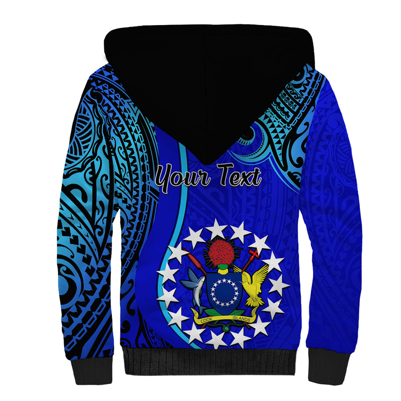8 December Pukapuka Island Gospel Day Cook Islands Tribal Pattern Sherpa Hoodie