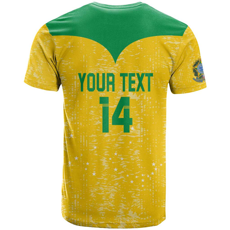 Custom Brasil Volleyball Vai Canarinhos! T Shirt