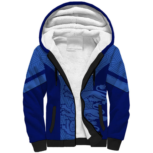 Custom England Football Go Lionesses 2023 World Cup Sherpa Hoodie