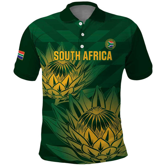 Custom South Africa Cricket Go Champions Proteas Polo Shirt