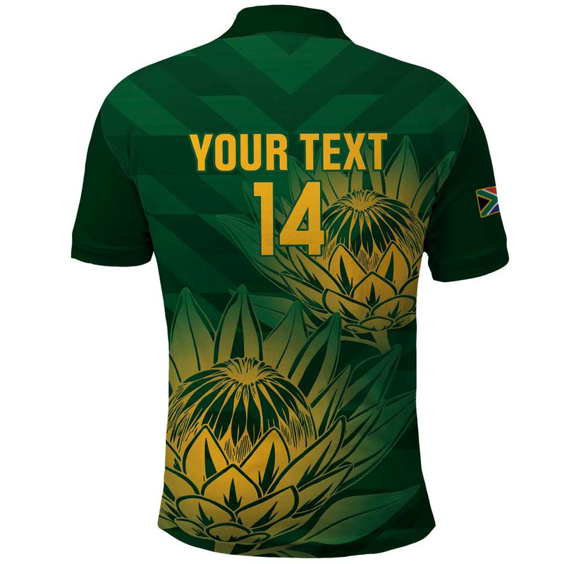 Custom South Africa Cricket Go Champions Proteas Polo Shirt