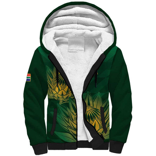 Custom South Africa Cricket Go Champions Proteas Sherpa Hoodie