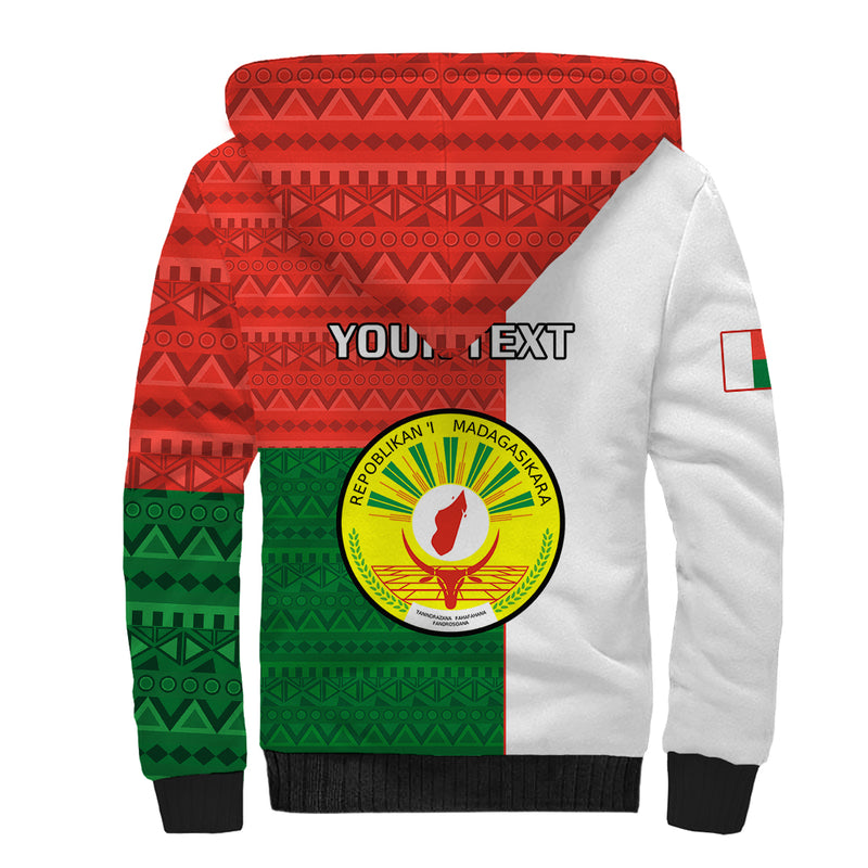 26 June Madagascar Independence Day Madagasikara African Pattern Sherpa Hoodie