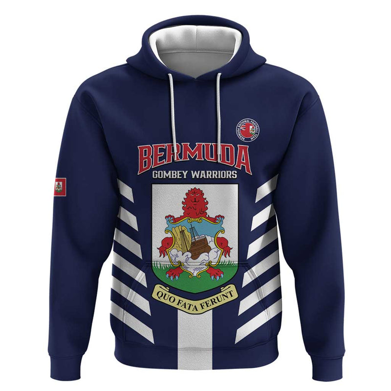 Custom Bermuda Football 2025 Go Gombey Warriors - Blue Hoodie