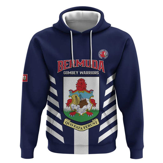 Custom Bermuda Football 2025 Go Gombey Warriors - Blue Hoodie
