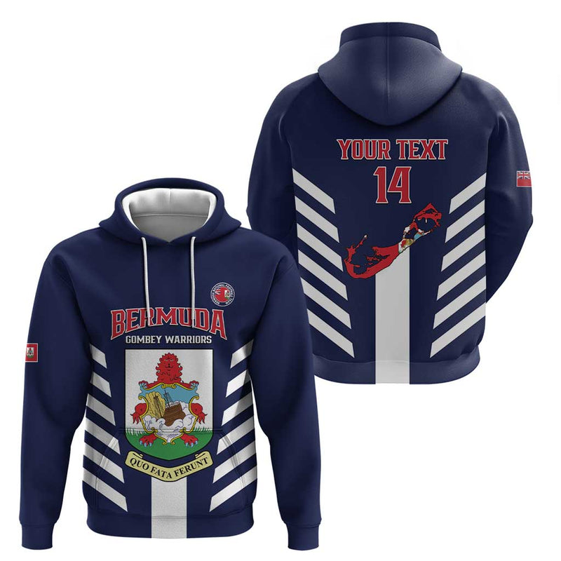 Custom Bermuda Football 2025 Go Gombey Warriors - Blue Hoodie