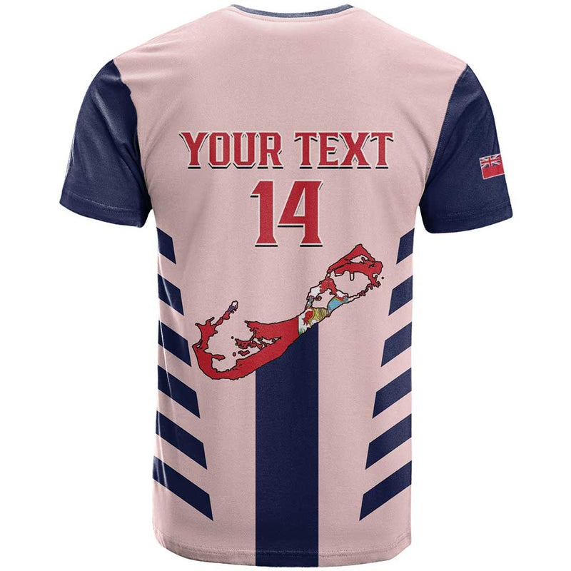 Custom Bermuda Football 2025 Go Gombey Warriors - Pink T Shirt
